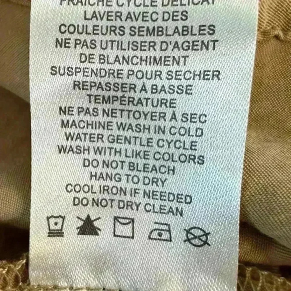 RACHEL By Rachel Roy Pull On Cropped Wide Leg Cargo Pant Size M - Picture 8 of 11